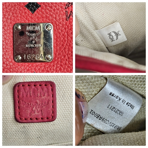 MCM red tote - Picture 7 of 14